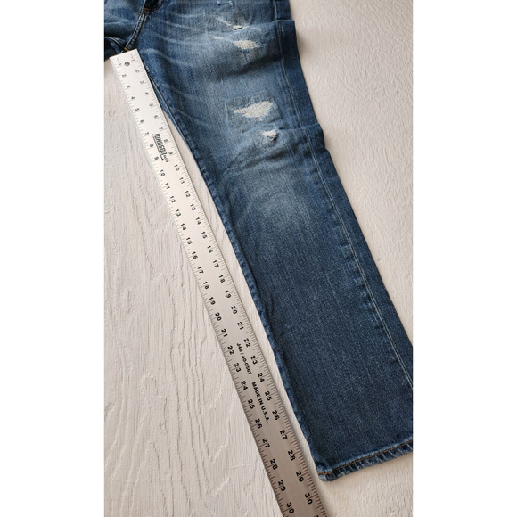 Gap 1969 Slim Men's size 34x30 Distressed Denim Slim Jeans (E3) - Picture 5 of 16